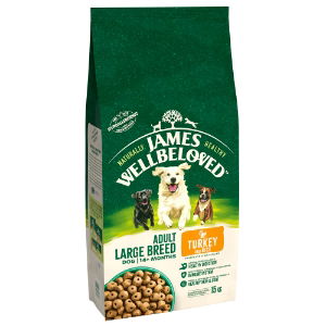 Jwb Adult Dog Large Breed Turkey & Rice Kibble 15kg