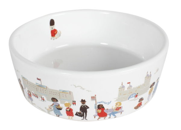 Cath Kidston London People Ceramic Pet Bowl Small/medium