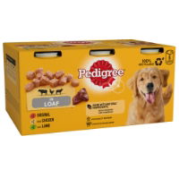 PEDIGREE Adult Wet Dog Food Tins Mixed in Loaf 6 x 400g