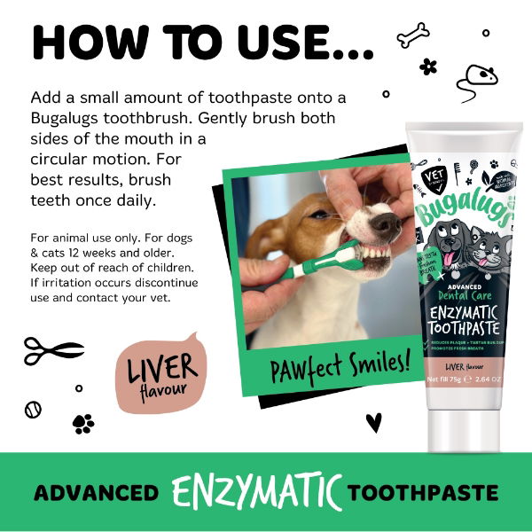 Enzymatic Toothpaste Gel 75G (Dog & Cat) Liver Flavour 75g