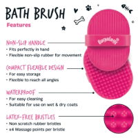 Bath Brush (Euro Hanger) in SRP Pink