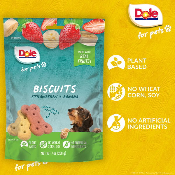 Dole Dog Biscuits Assorted Bag (Banana + Strawberry) 198g