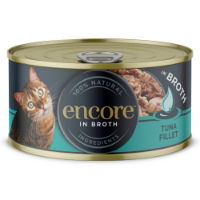 Encore Adult Wet Cat Food Tin - Tuna Fillet in Broth 70g