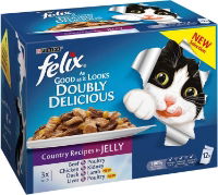 Felix As Good As It Looks Cat Food Country Recipes 12X100g