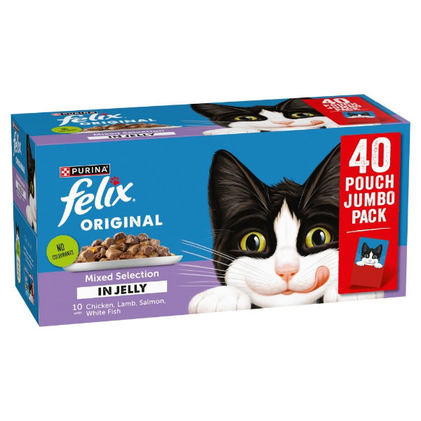 Felix Original Mixed Selection in Jelly Wet Cat Food 40x85g