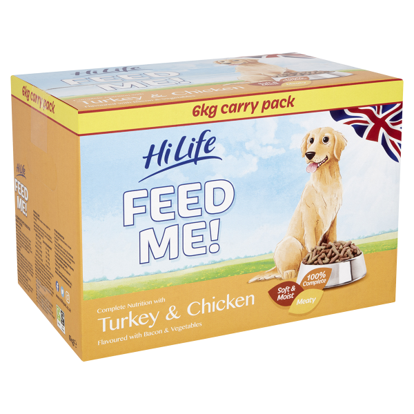 Hilife Complete Moist Mince Dog Turkey Chicken Bacon 6kg