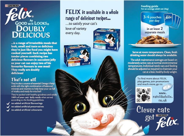 Felix As Good As It Looks Cat Food Country Recipes 12X100g