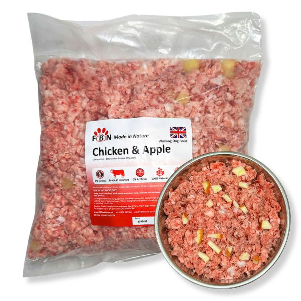 Fur Baby Nutrition Chicken & Apple Frozen Dog Food 1kg