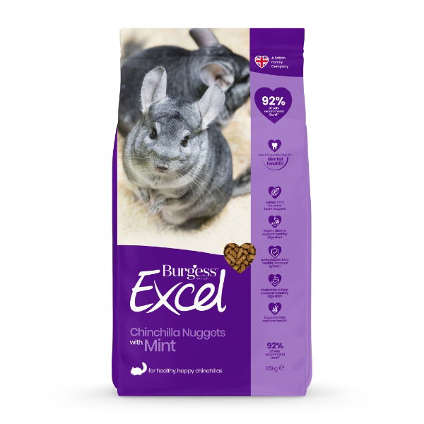Burgess Excel Chinchilla Nuggets 1.5kg