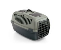 Stefanplast Gulliver 3 Medium Pet Carrier with Plastic Door - Grey