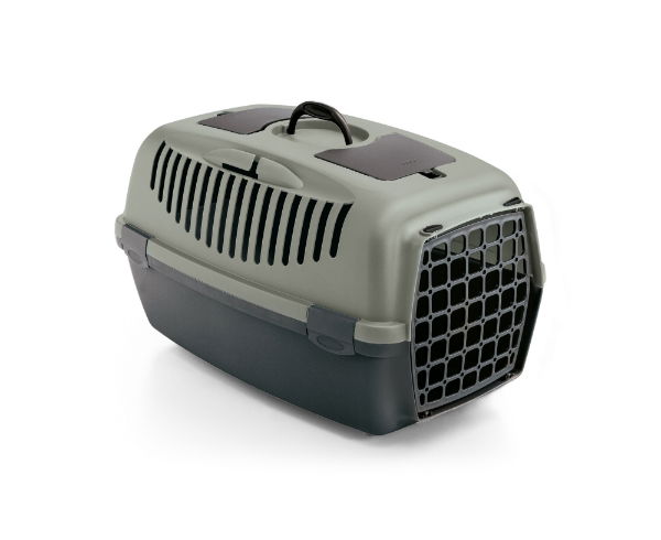 Stefanplast Gulliver 3 Medium Pet Carrier with Plastic Door - Grey