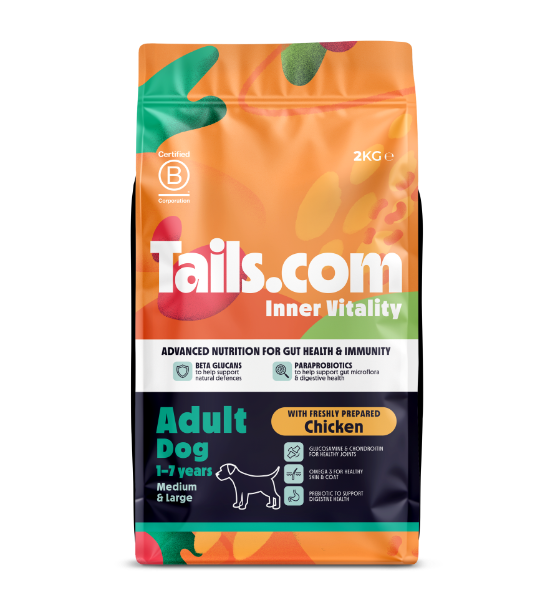 Tails.com Inner Vitality Medium & Large Adult Chicken Dry Dog Food 2kg