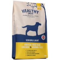 Happy Pet Senior/Light Dry Dog Food - British Free-Run Chicken & Brown Rice  - 12kg