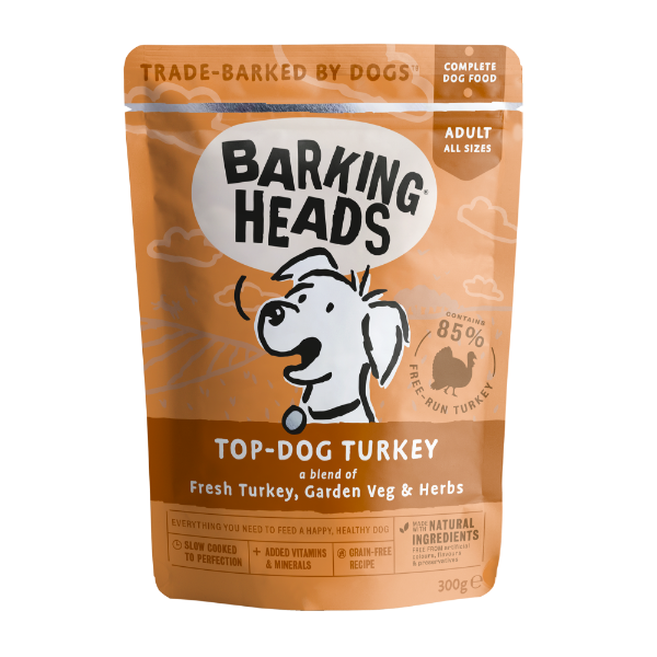 Barking Heads Top Dog Turkey 300g