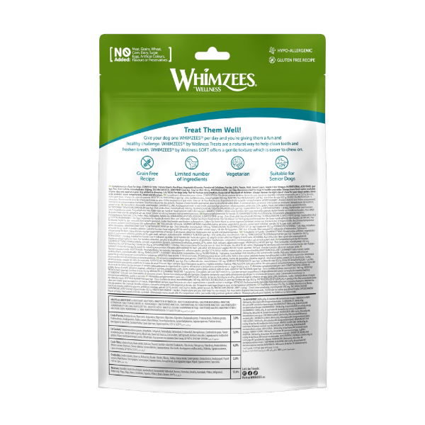 Whimzees Soft Value Bag M 14pc - 6/CS