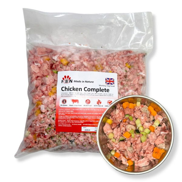 Fur Baby Nutrition Chicken Complete Frozen Dog Food 1kg