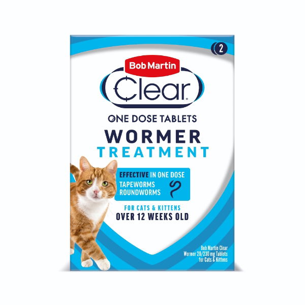 Bob Martin Dewormer Cat & Kitten 2in1  2tablets