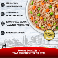 COOKHOUSE Luxury Dog Food - Terrines - Chicken with Beef & Veg - 15 x 100g