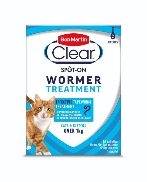 Bob Martin Dewormer Cat & Kitten Spot On 2 Tubes