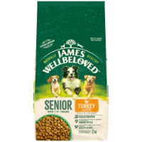 James Wellbeloved Senior Complete Dry Dog Food Turkey & Rice 2 kg