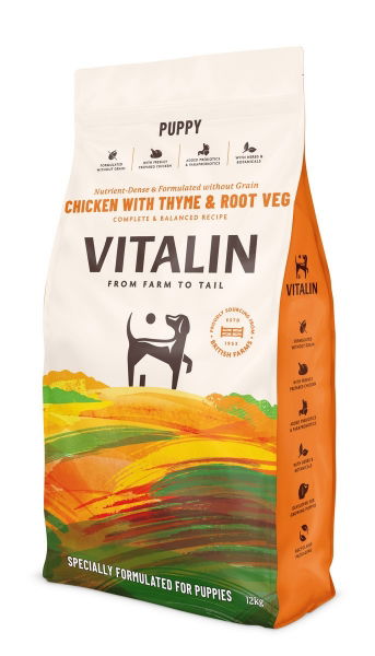 Vitalin Puppy Chicken with Veg & Thyme12KG