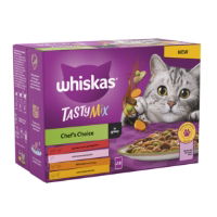 Whiskas 1+ Cat Pouches Tasty Mx Chef Choice In Grvy 12x85g