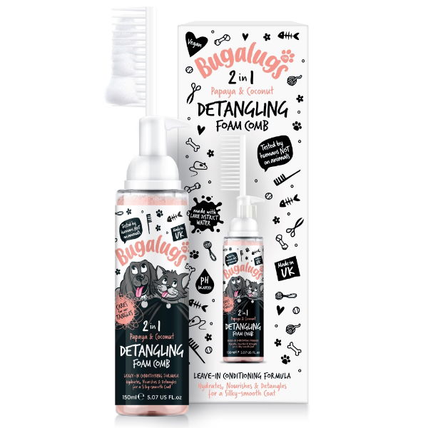 2 in 1 Detangle & Conditioning Foam Comb Lavender & Chamomile 150ml