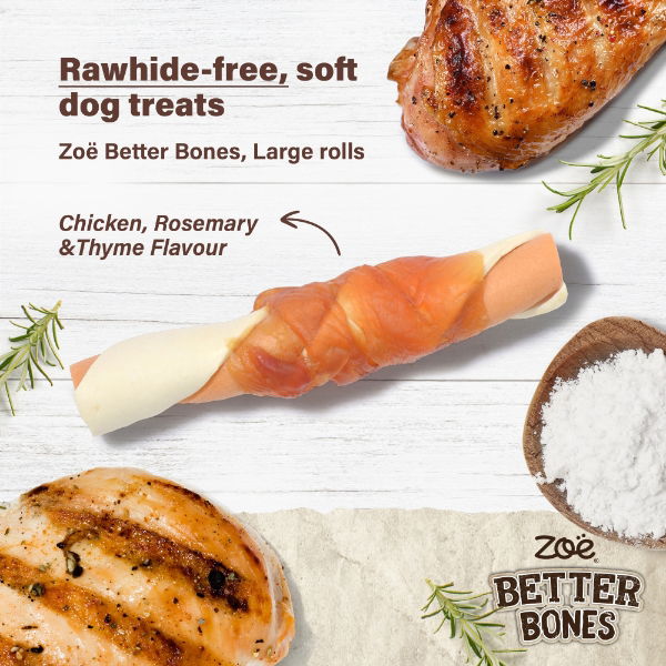 Zoe Better Bones Chicken Wrap Large Rolls 10pk